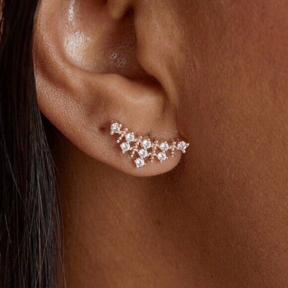 Kenneth Jay Lane Necklace and Earrings in Rose Gold CZ Jewelry Set NEW! - Picture 10 of 14